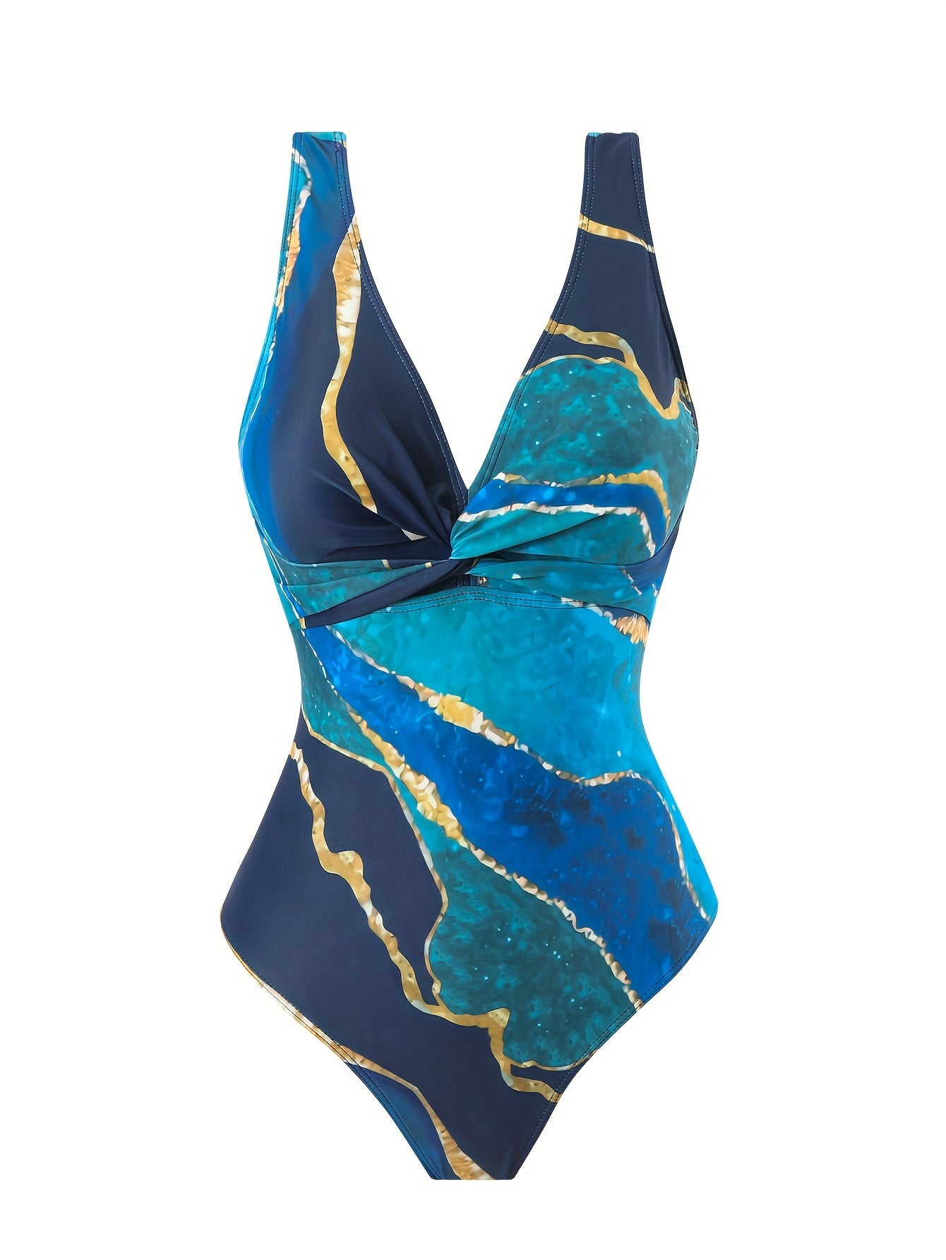 Henriette Marble Print  2 Piece Swimsuits