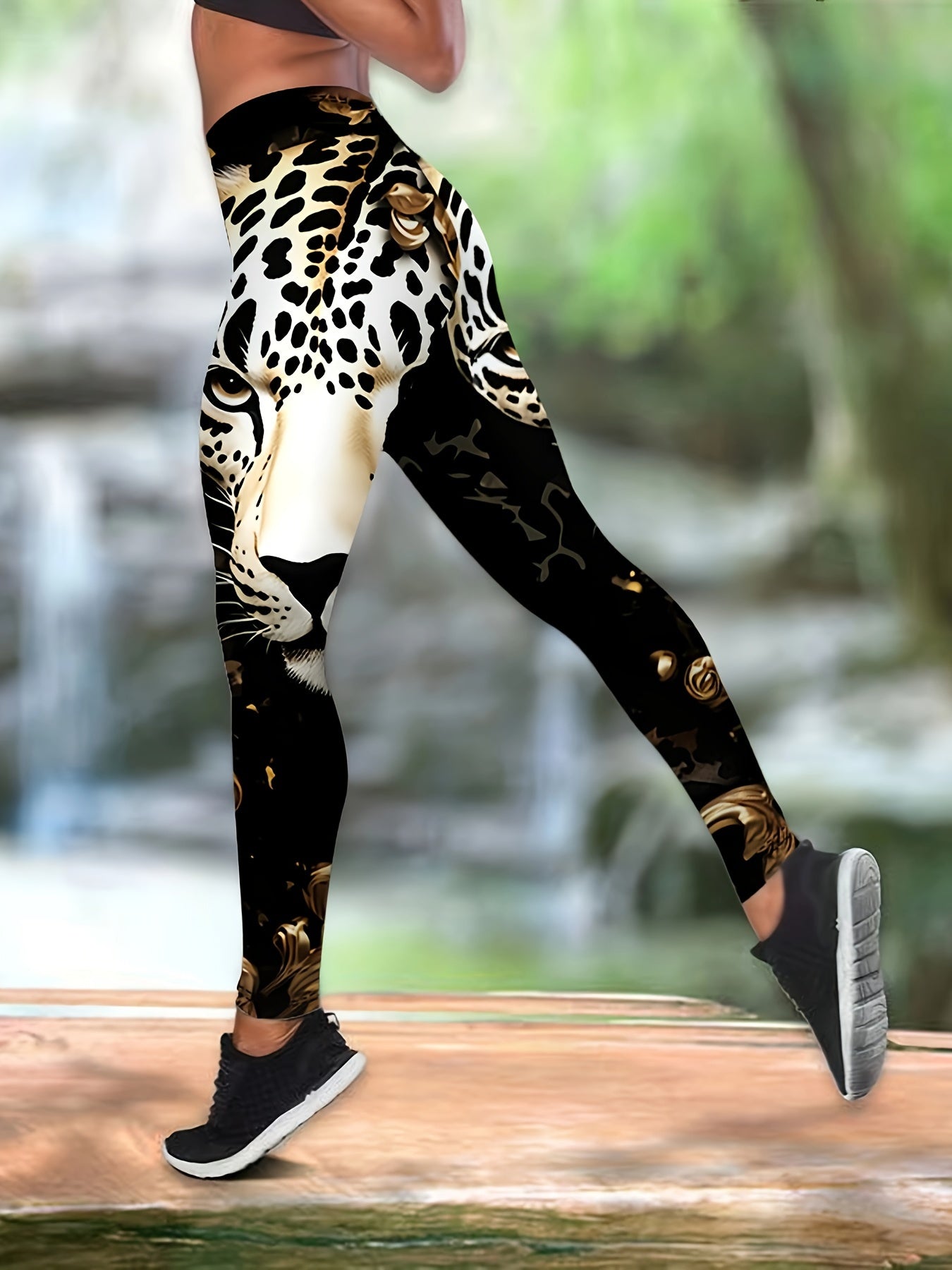 Rhodi6 Leopard Print Fitness Set