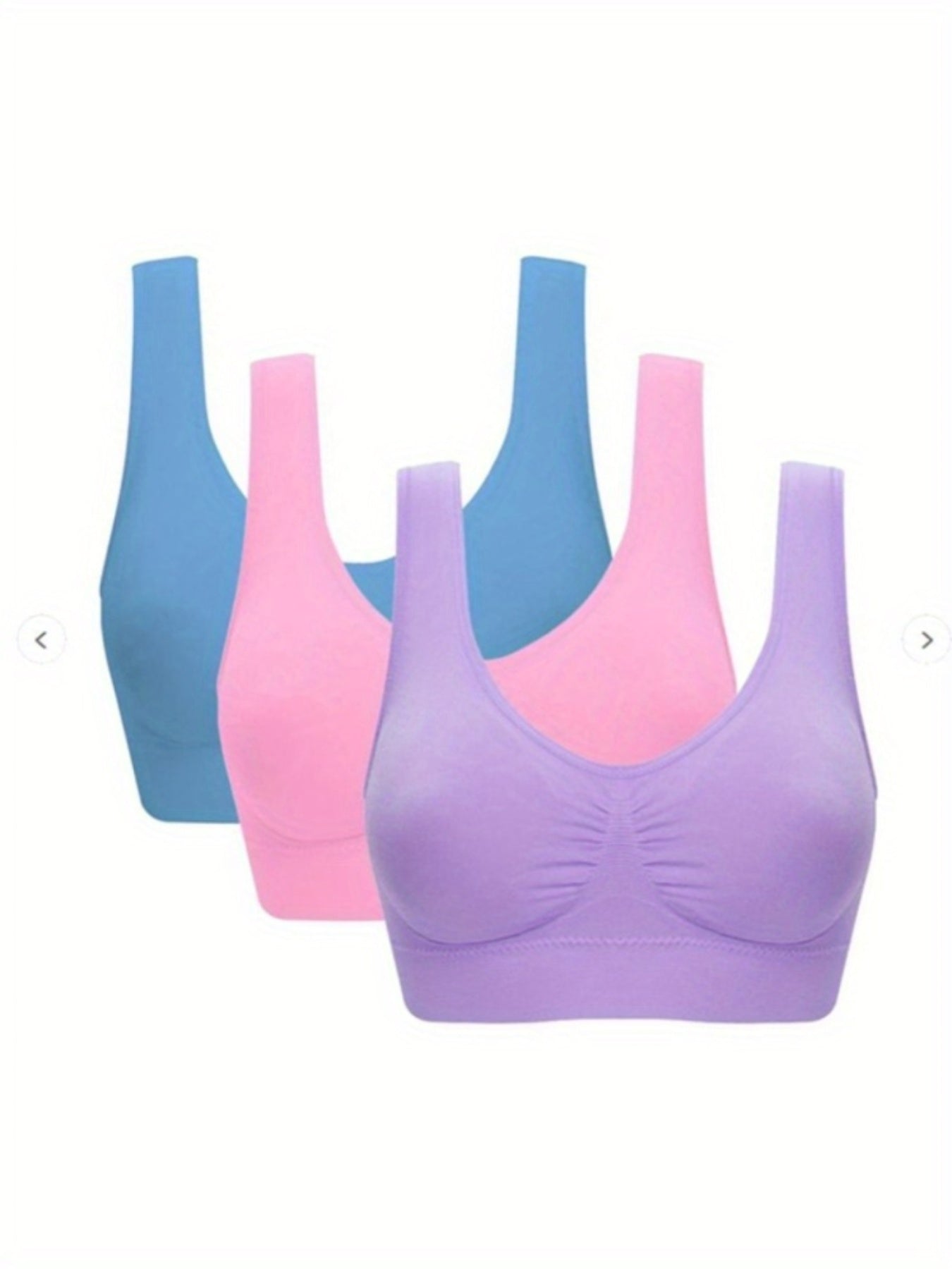 Lewiziana  3-Pack Sports Bras