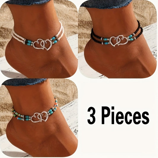 Somaya Bohemian Elastic Anklet Set