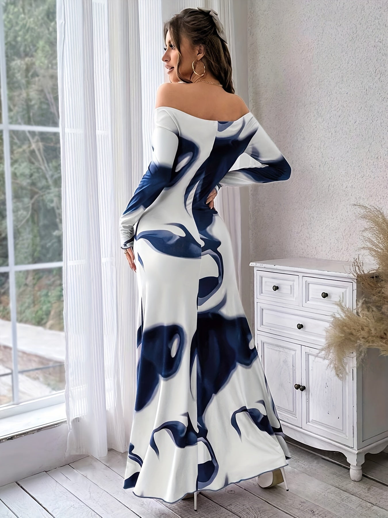 Efrosyni Camo Print Maxi Dress