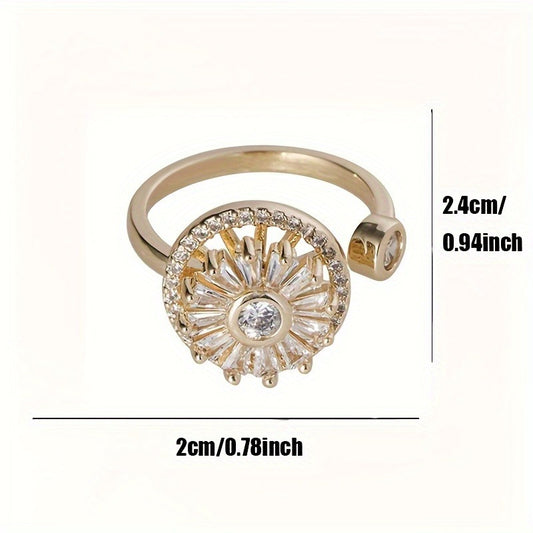 Ferial Rotating Cubic Zirconia Ring