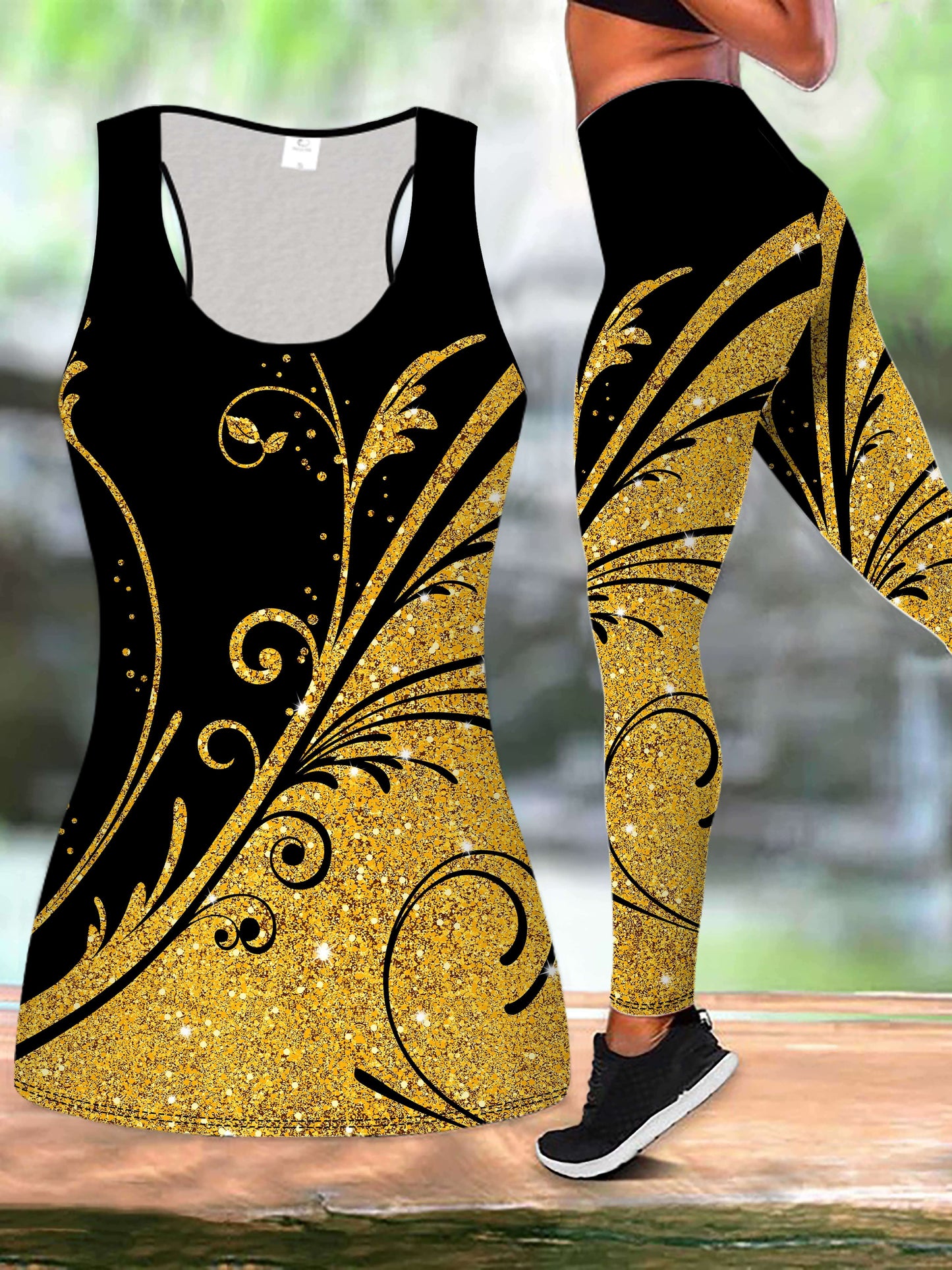 Rhodi7 Floral Print Fitness Set