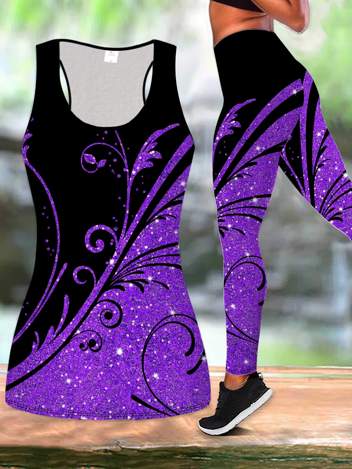 Rhodi7 Floral Print Fitness Set