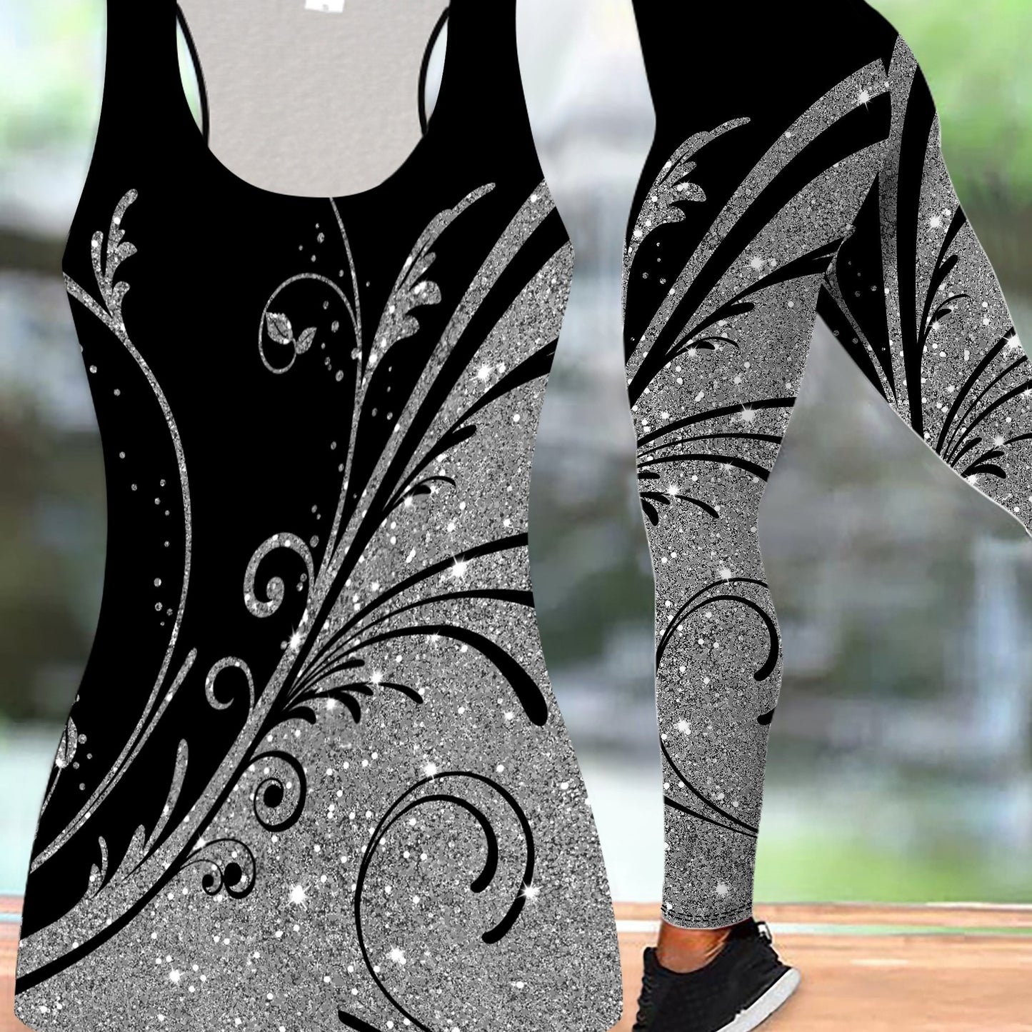 Rhodi7 Floral Print Fitness Set