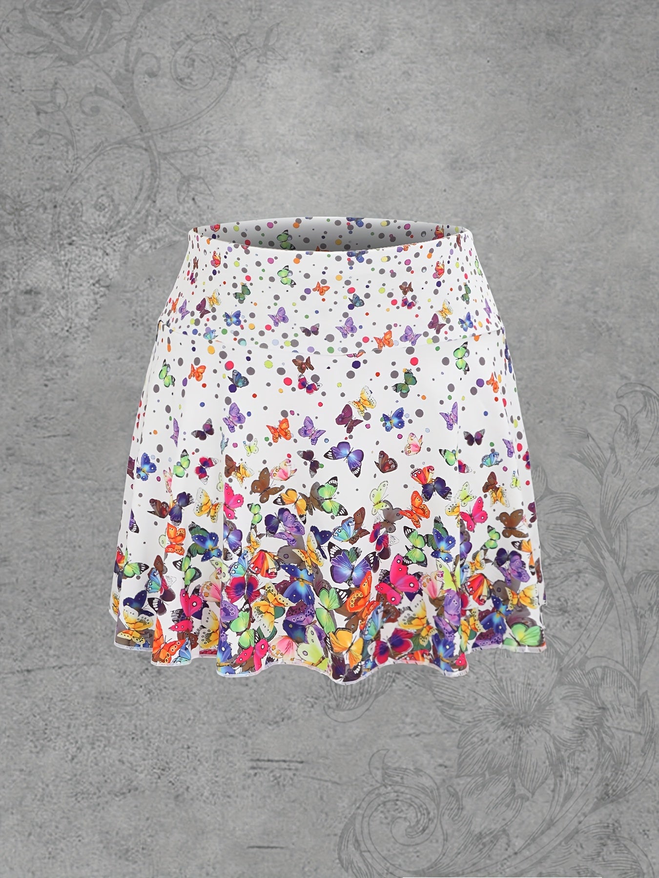 Bahga Butterfly Print Skorts