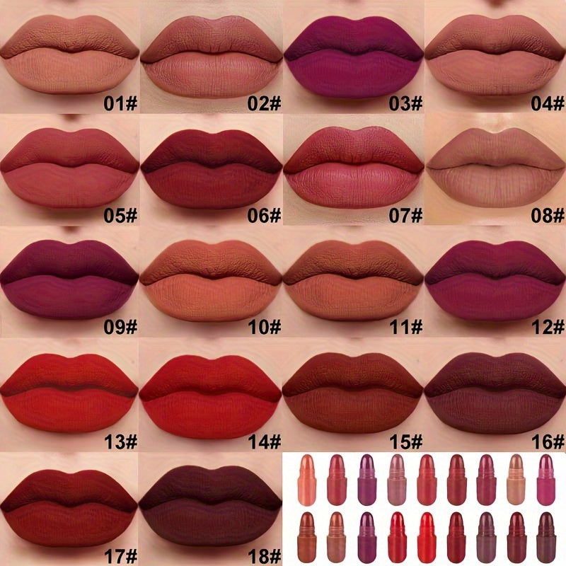 Long-Lasting Velvet Matte Capsule Lipstick Set