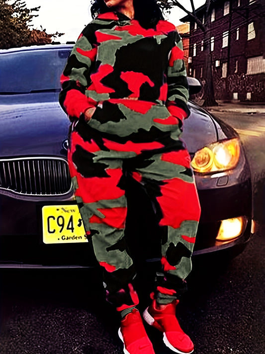 Sivasti3 Camo Print Tracksuit Set