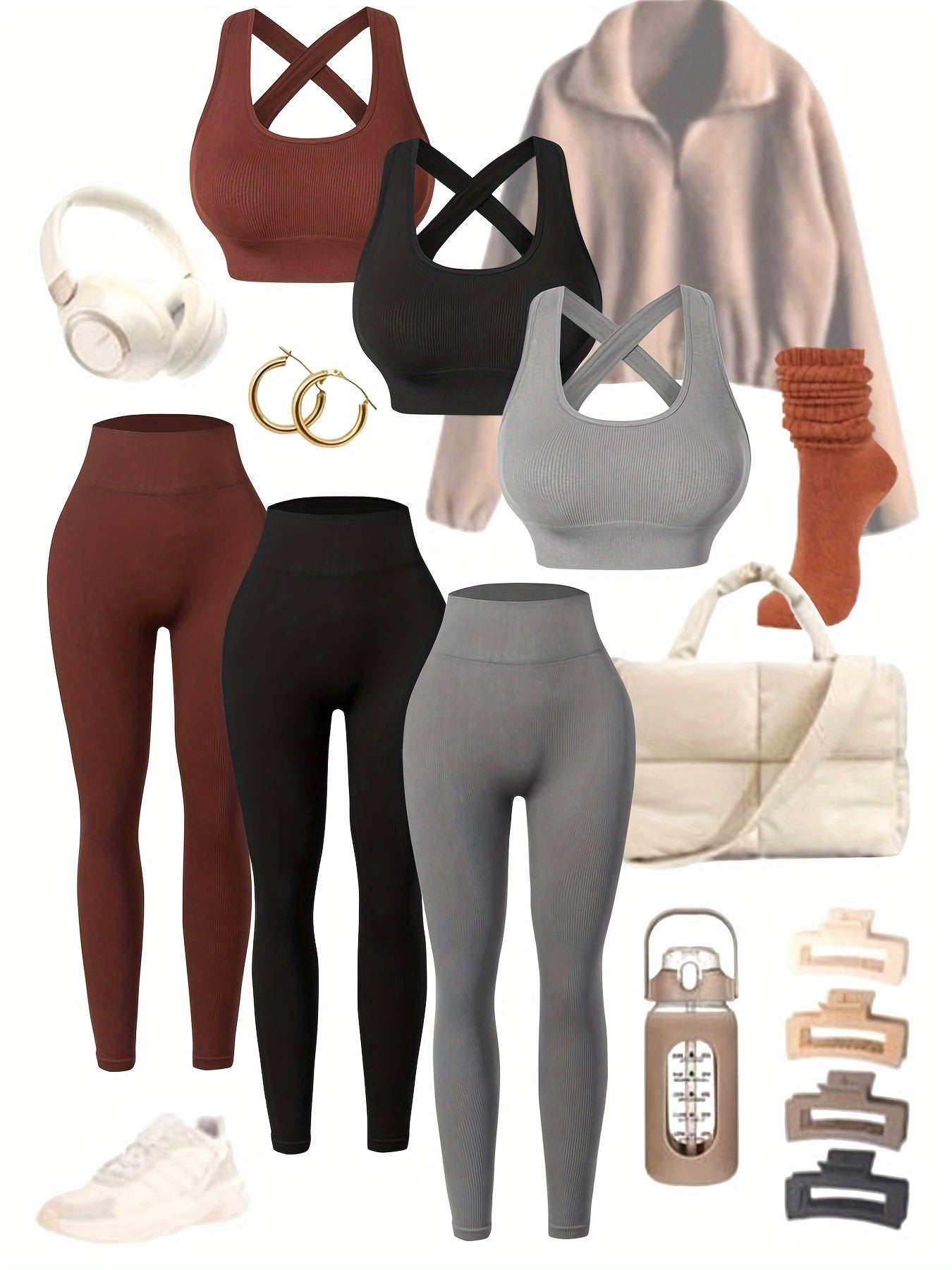 3pack Ithaca  Yoga Leggings Set