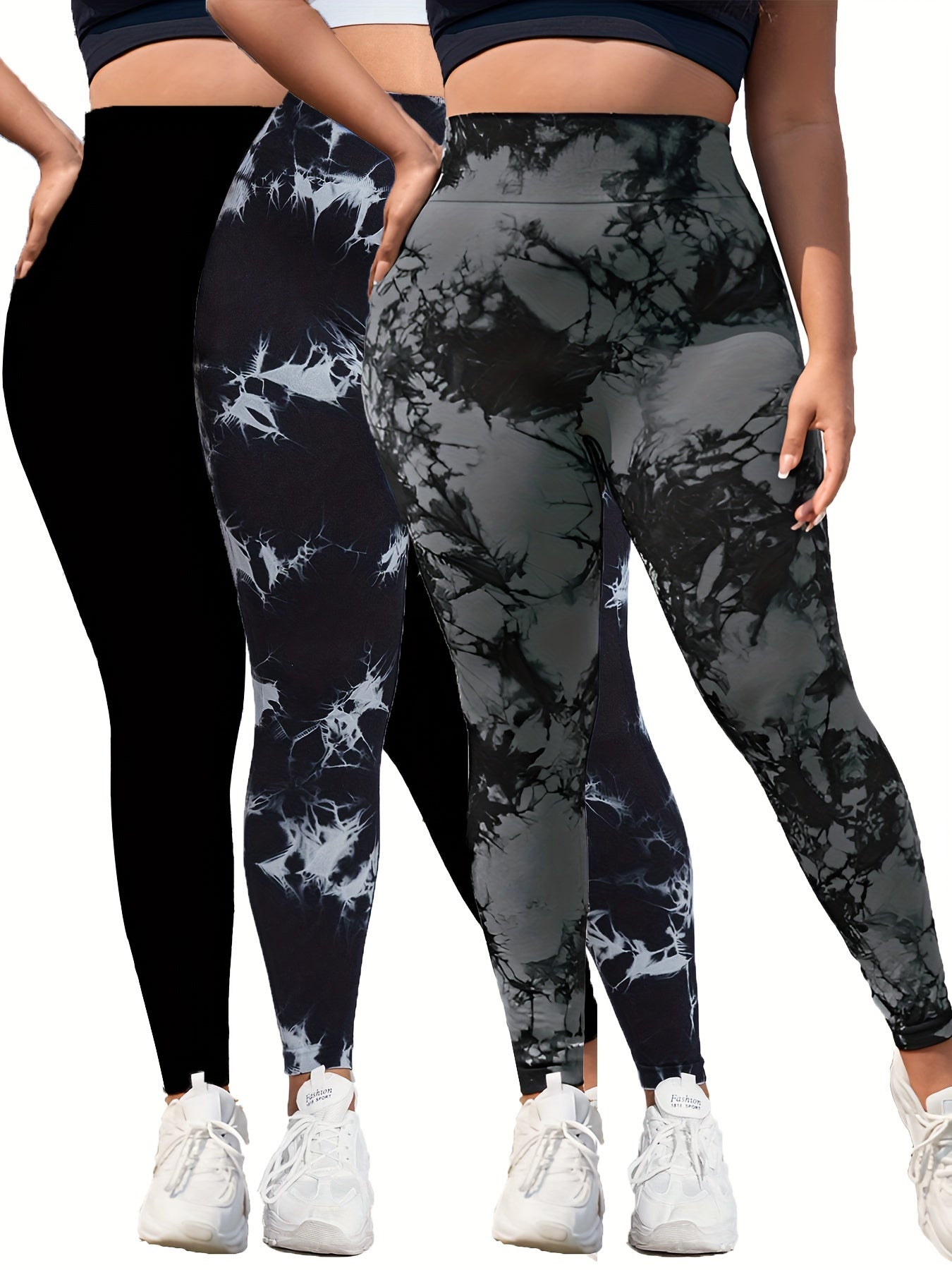 3-Pack Plus Size Sharmin Yoga Pants