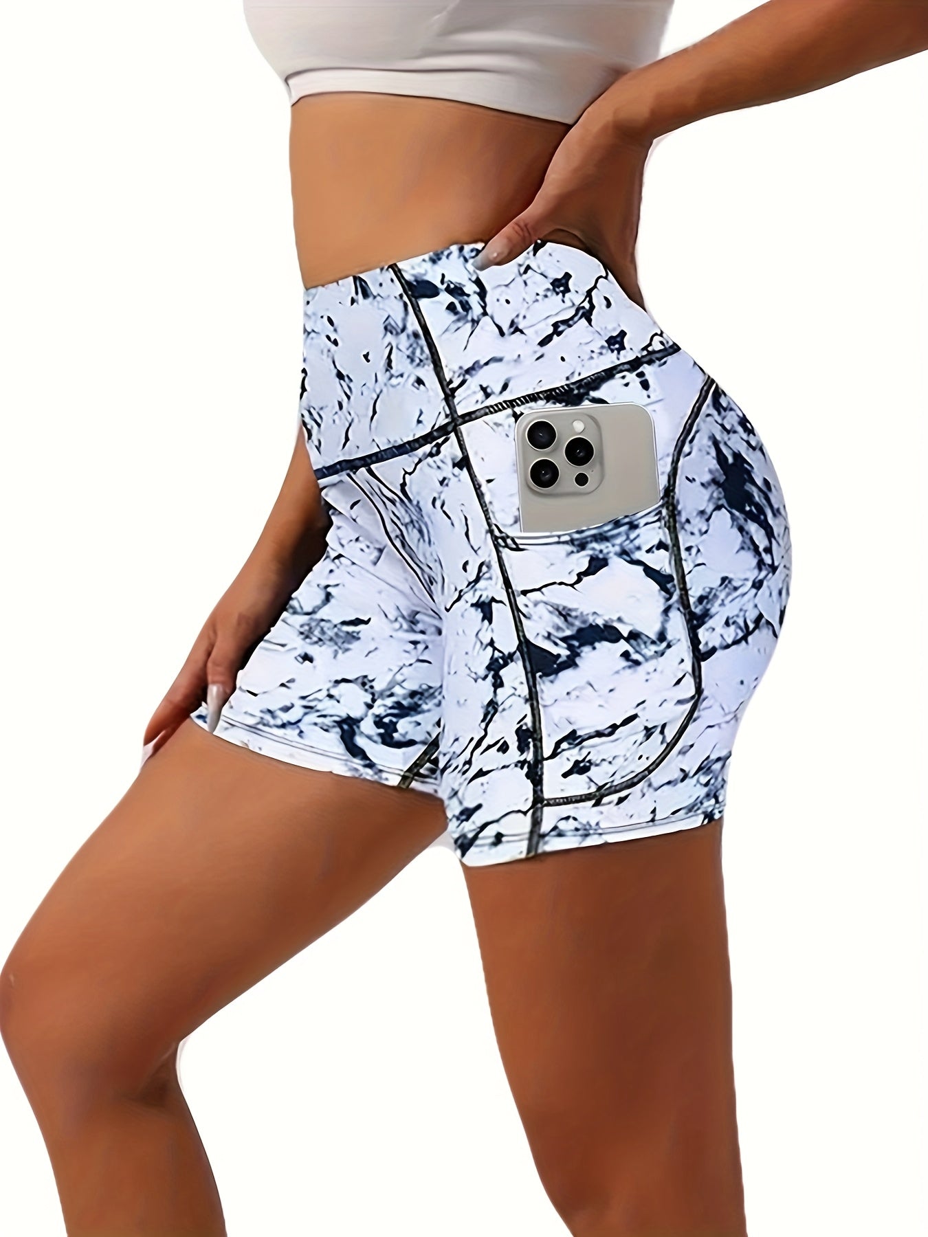A Set of Five Theodosia Sports Yoga Shorts