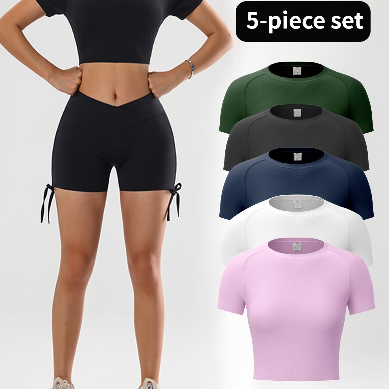5pcs Chichy4 Crop Top