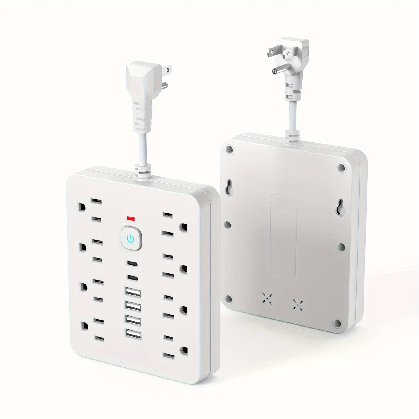 Power Strip with Surge Protection and One-Touch Control