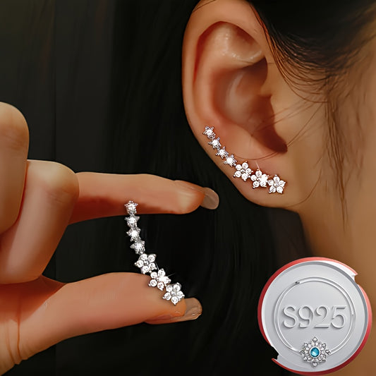 Athena2 Silver Earrings