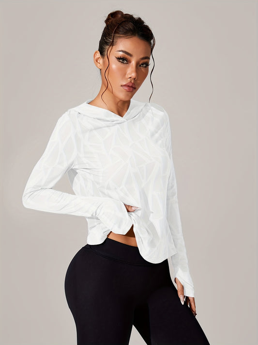 Theodora Hooded Sports Top