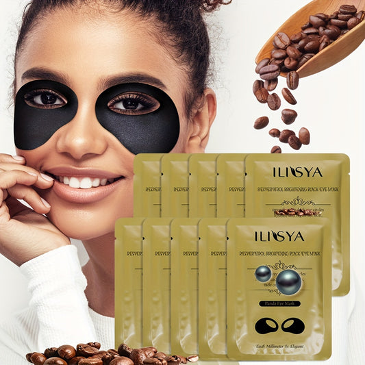 ILISYA Resveratrol & Nicotinamide Black Mud Eye Patches