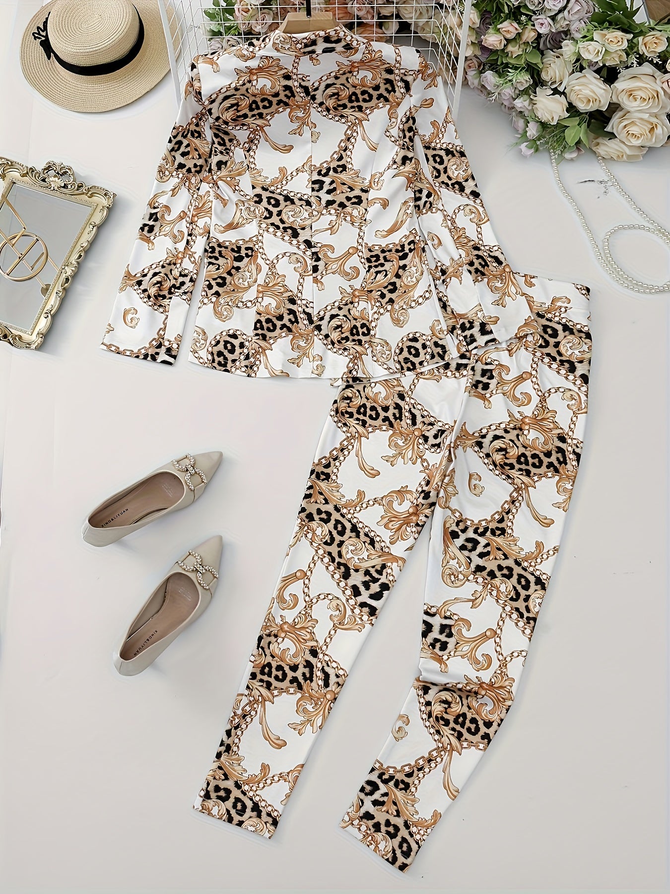 Aphrodite Elegant Two-Piece Blazer Set