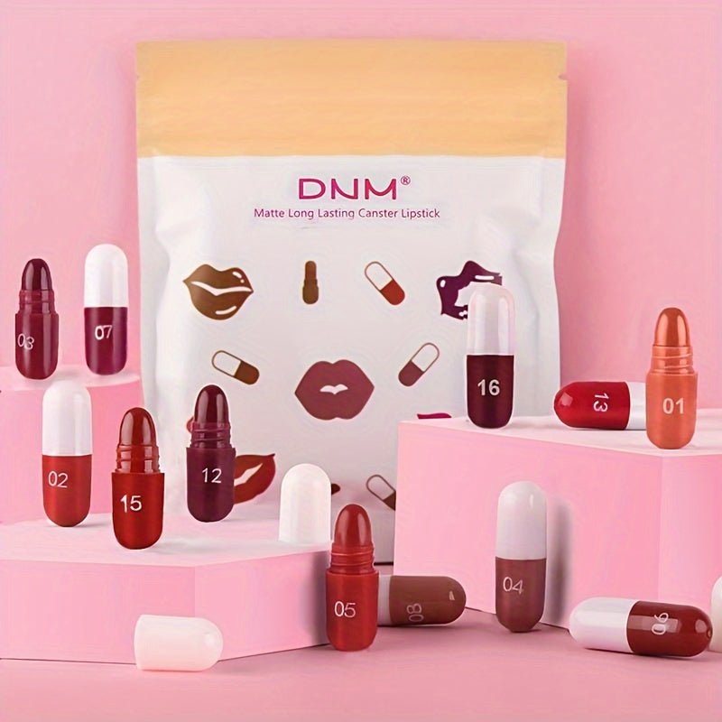 Long-Lasting Velvet Matte Capsule Lipstick Set