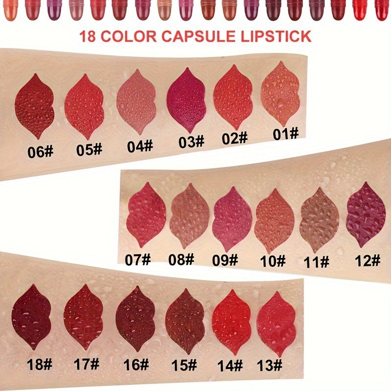 Long-Lasting Velvet Matte Capsule Lipstick Set