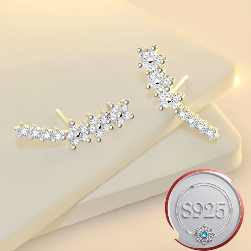 Athena2 Silver Earrings