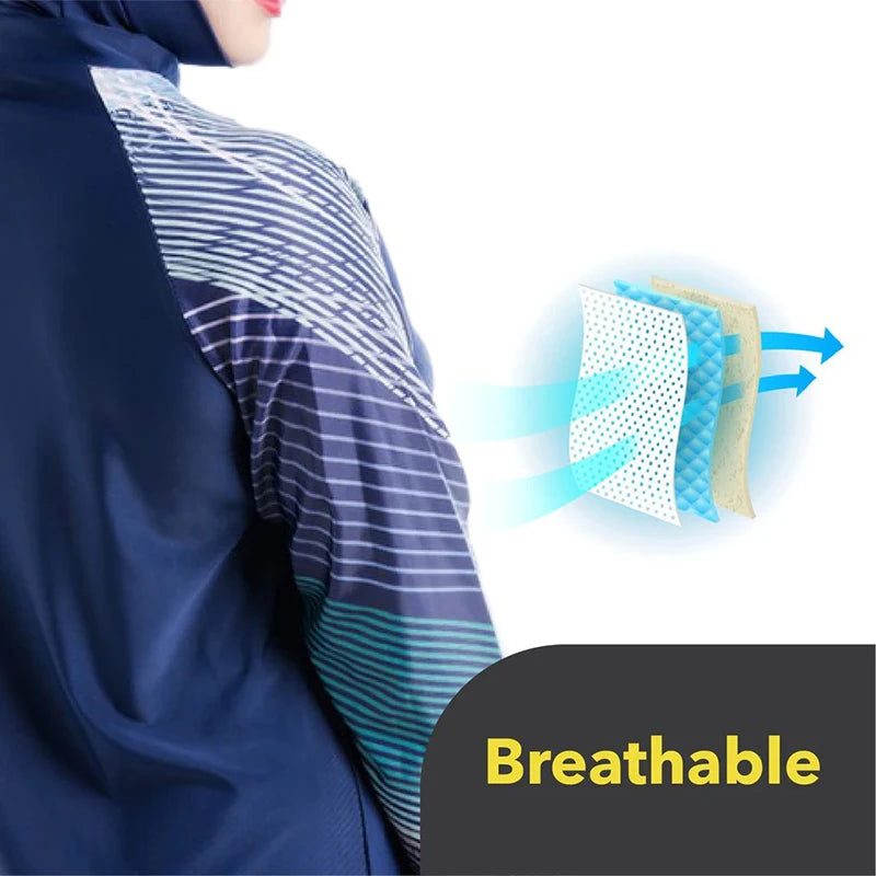 Emanna 3PCS/Set Plus Size Burkini