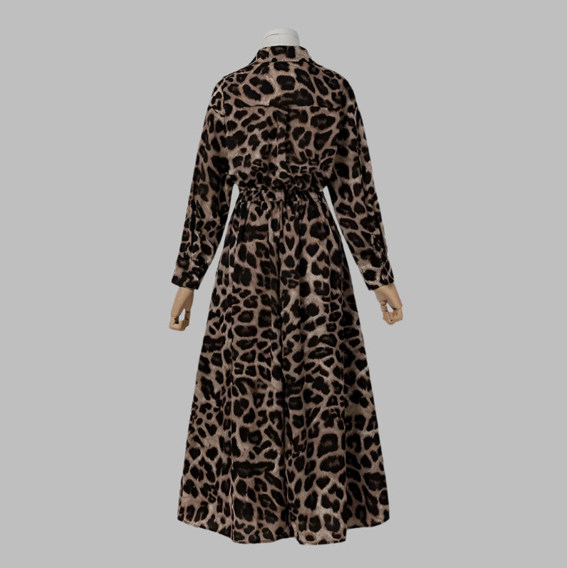 ZMEENNA Fashion Leopard Print Dress