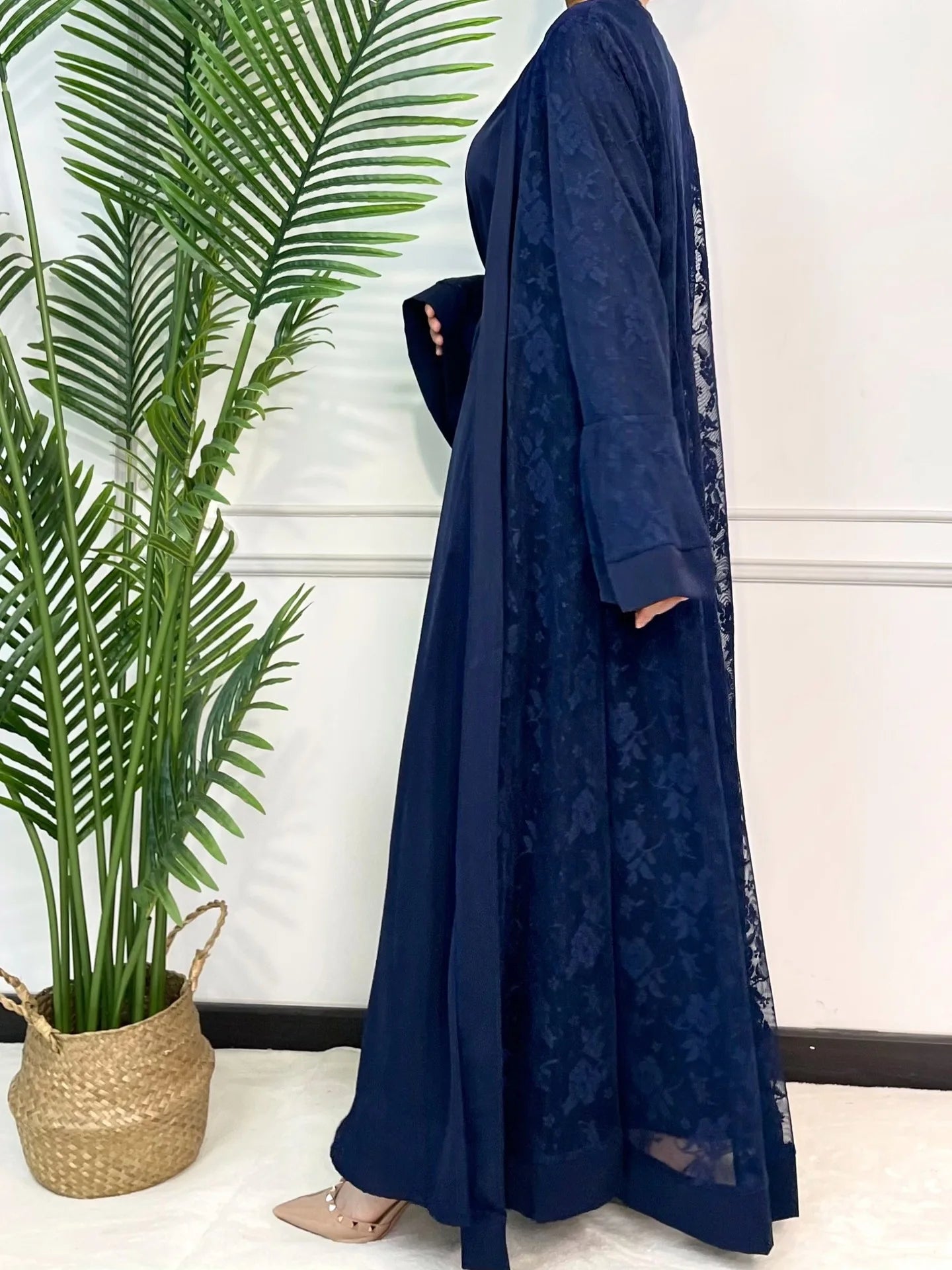 Amara Lace Abaya 2 Piece Set