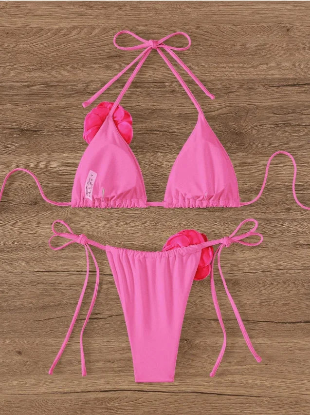 Rosa Sexy Bikini Set