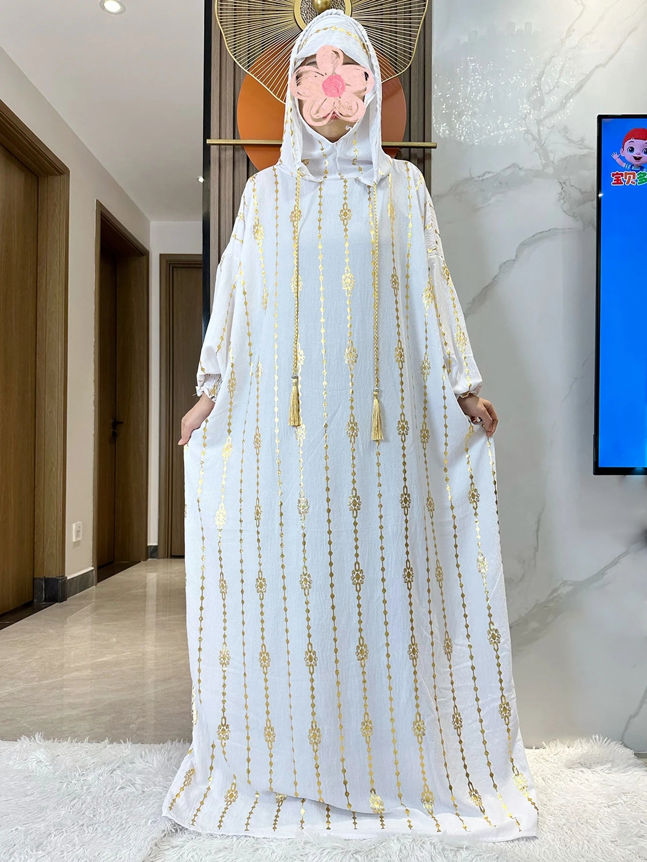 Hijra Muslim Two-Hat Abaya