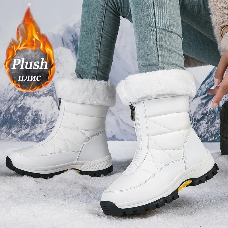 Lamis Plush Snow ZIP Boots