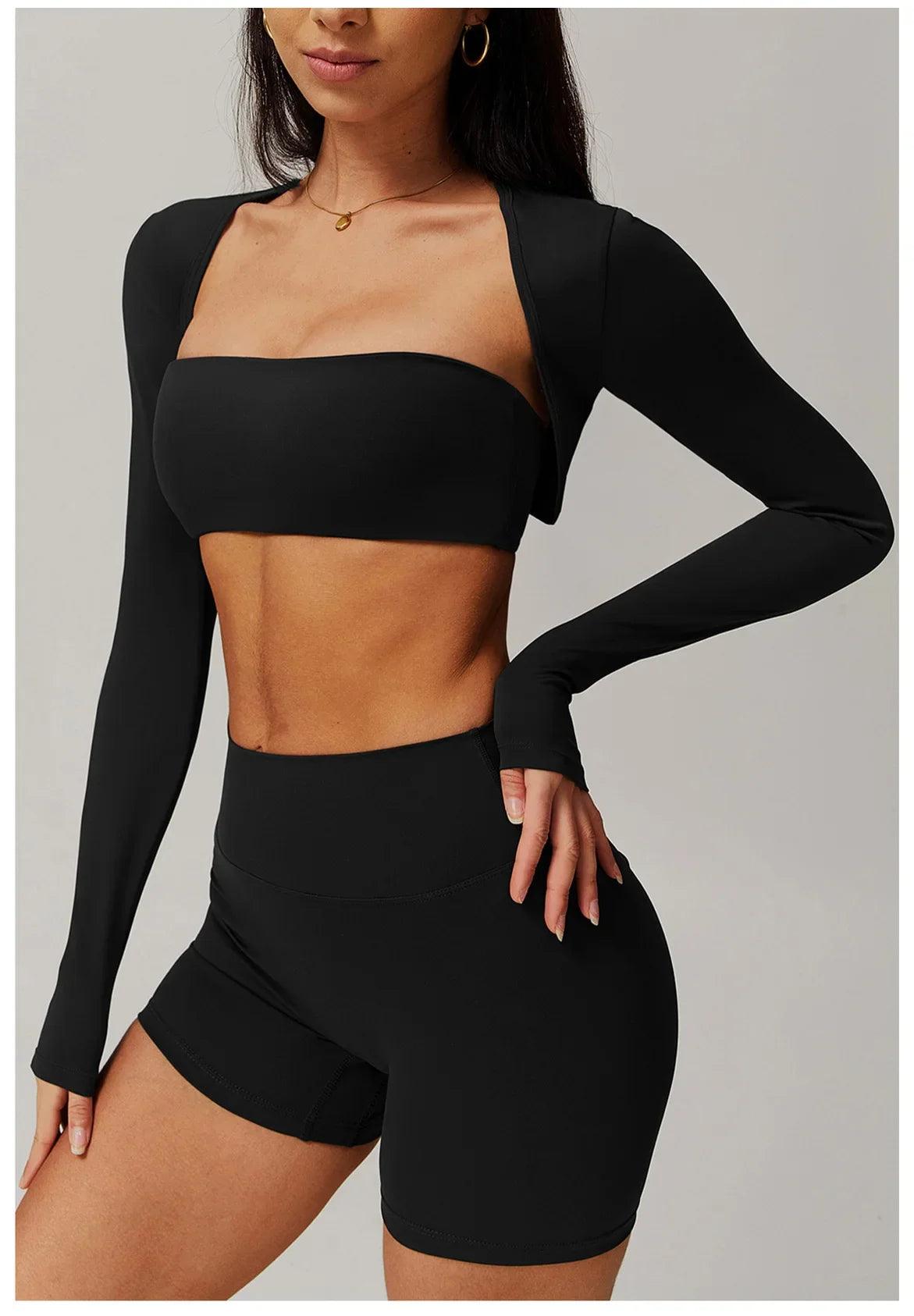 Reema Long Sleeved Yoga  Camisole T-shirt