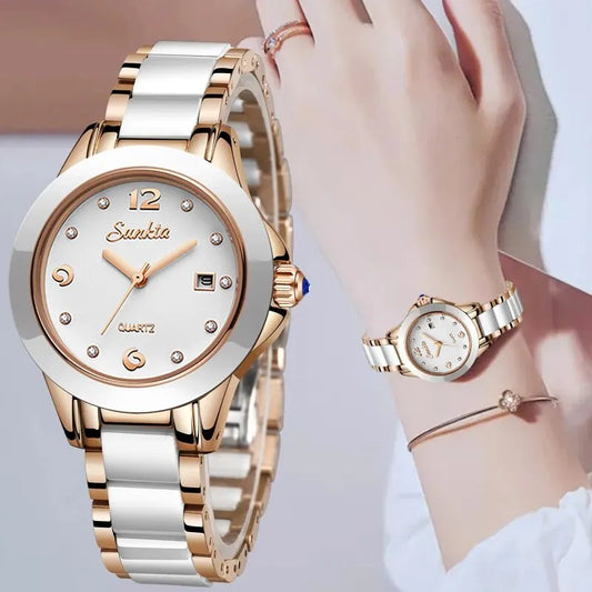 Lige Rose Gold Bracelet Watches