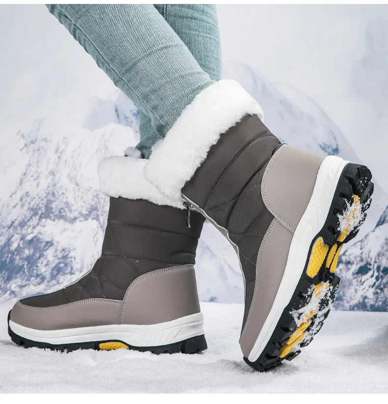 Lamis Plush Snow ZIP Boots