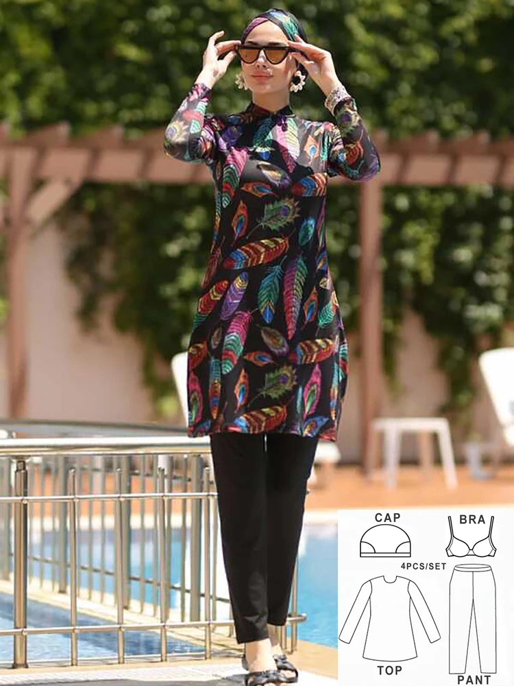 Fattouma Floral Modest Burkini