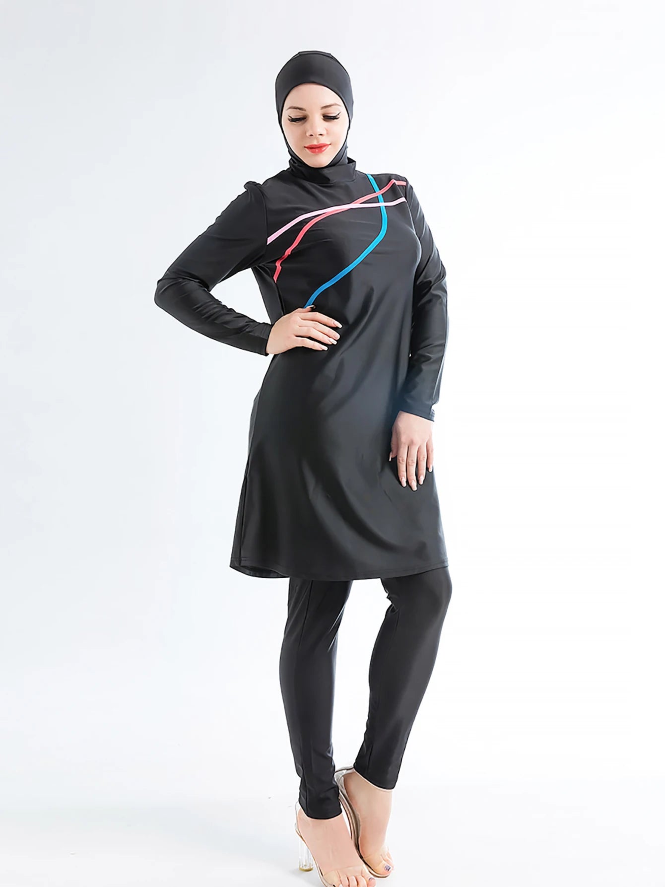 Emanna 3PCS/Set Plus Size Burkini