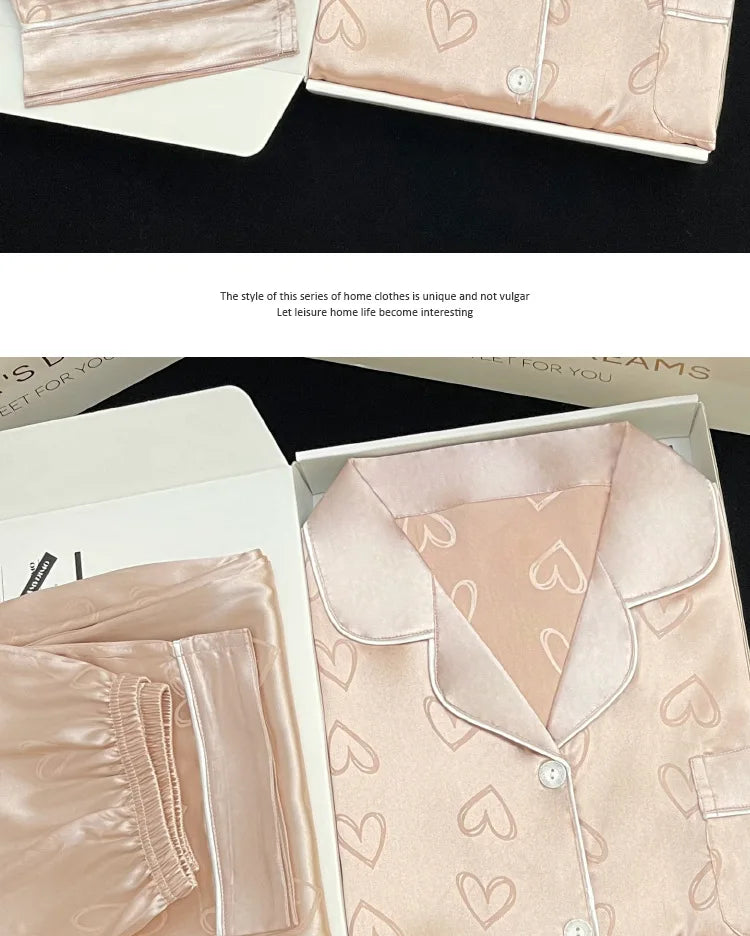 Queen Satin Silk Pajamas