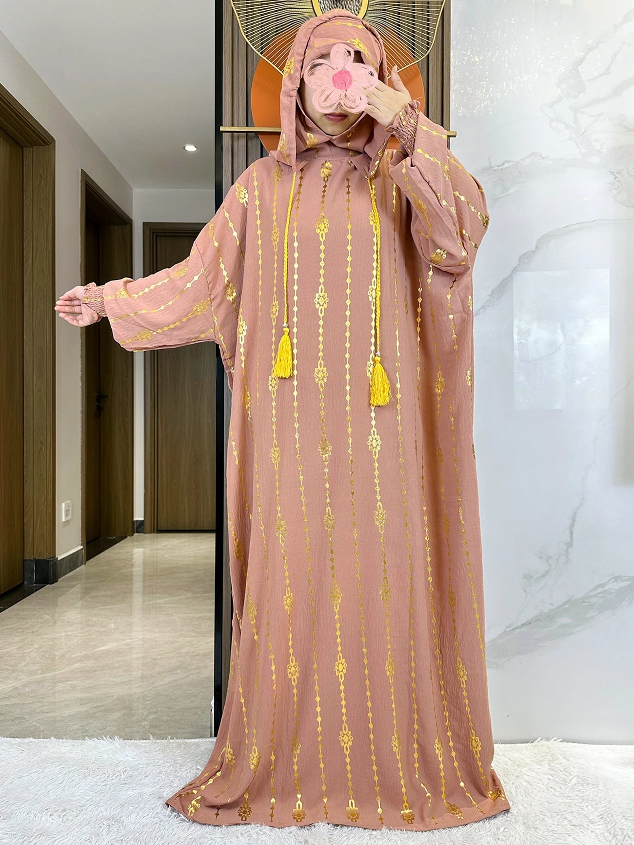 Hijra Muslim Two-Hat Abaya