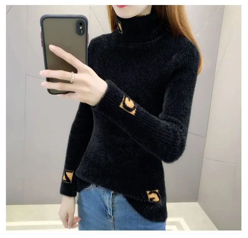 Merihan High Collar Pullover Sweater