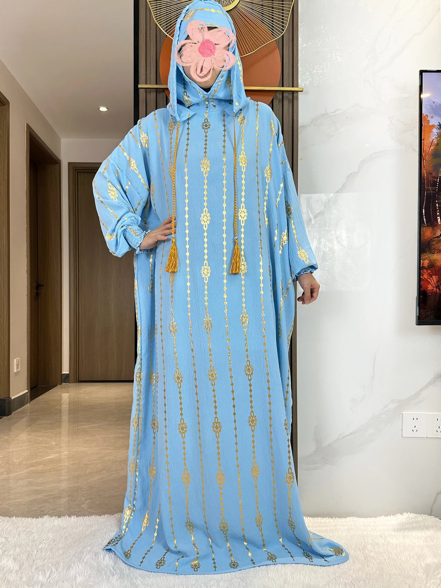 Hijra Muslim Two-Hat Abaya