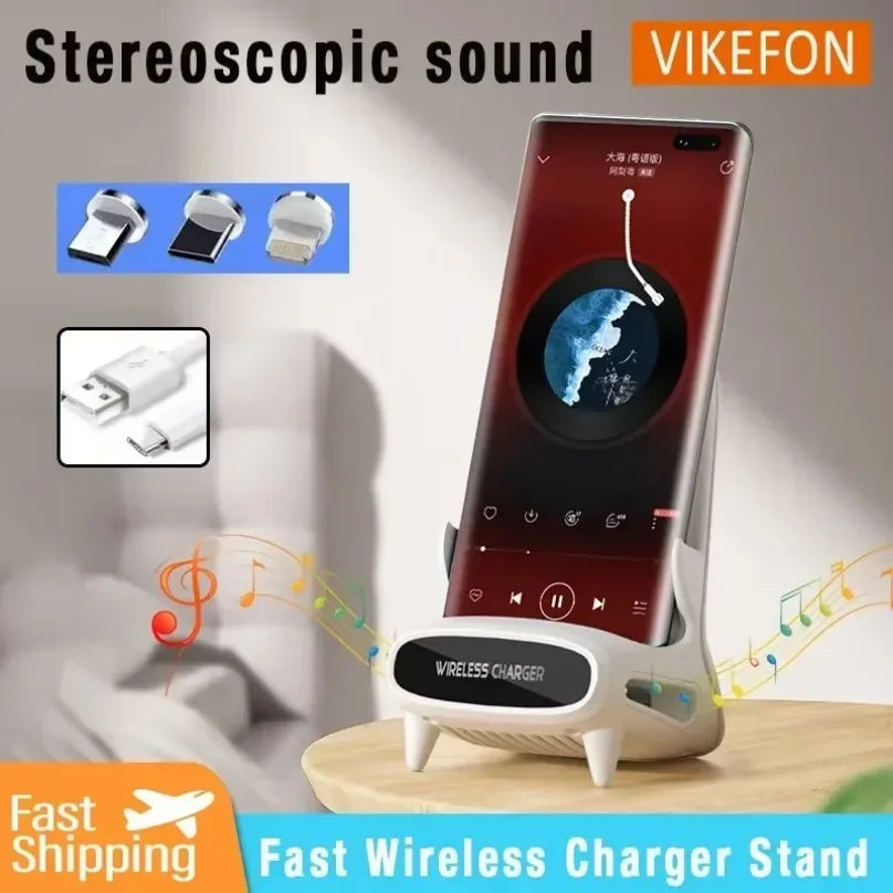 VIKEFON  Phone Holder Wireless Charger