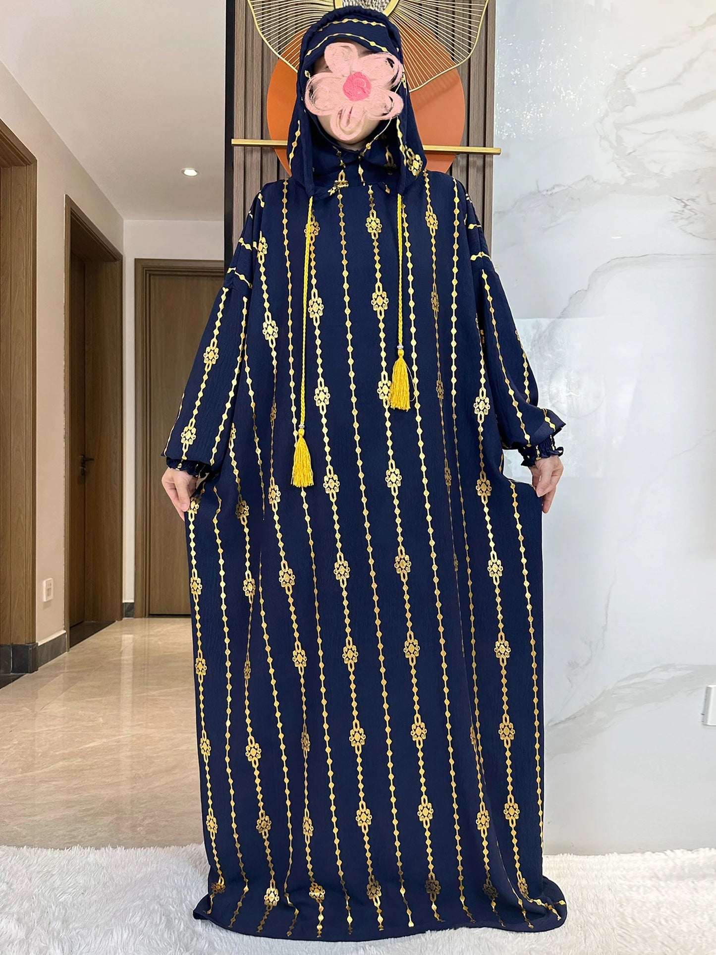 Hijra Muslim Two-Hat Abaya