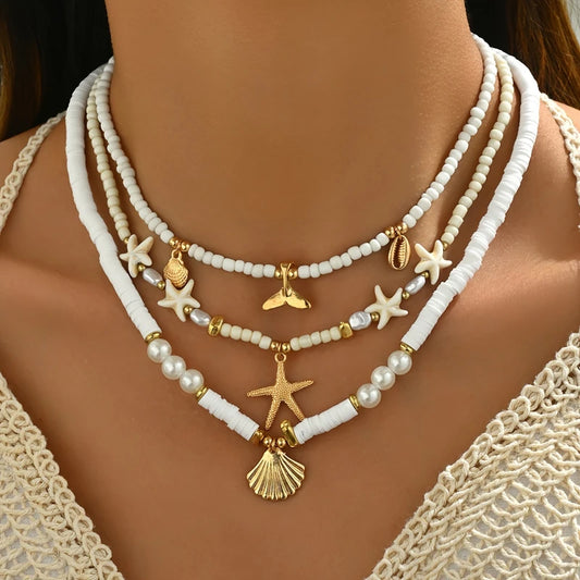Bohemian  Starfish Necklace