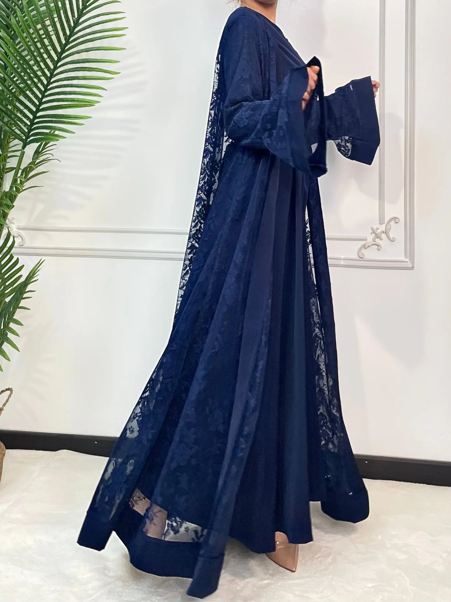 Amara Lace Abaya 2 Piece Set