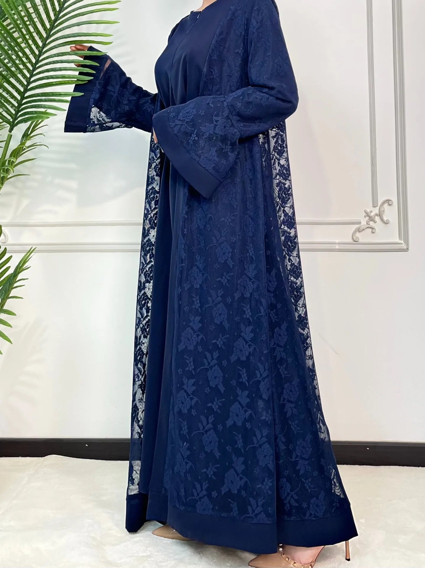 Amara Lace Abaya 2 Piece Set