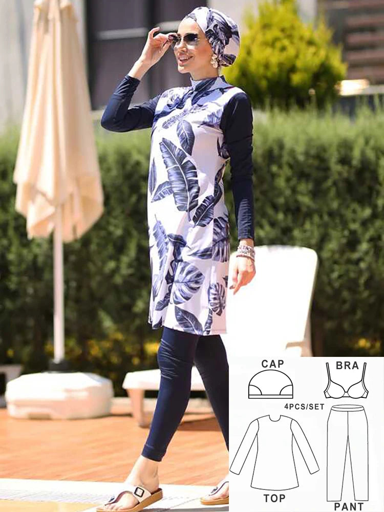 Fattouma Floral Modest Burkini
