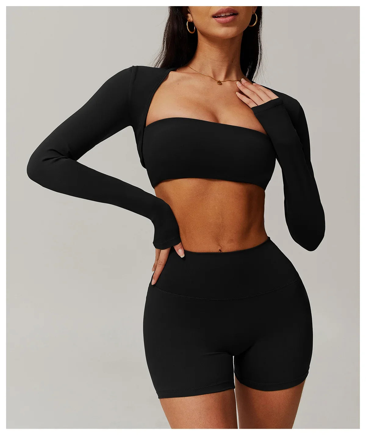 Reema Long Sleeved Yoga  Camisole T-shirt
