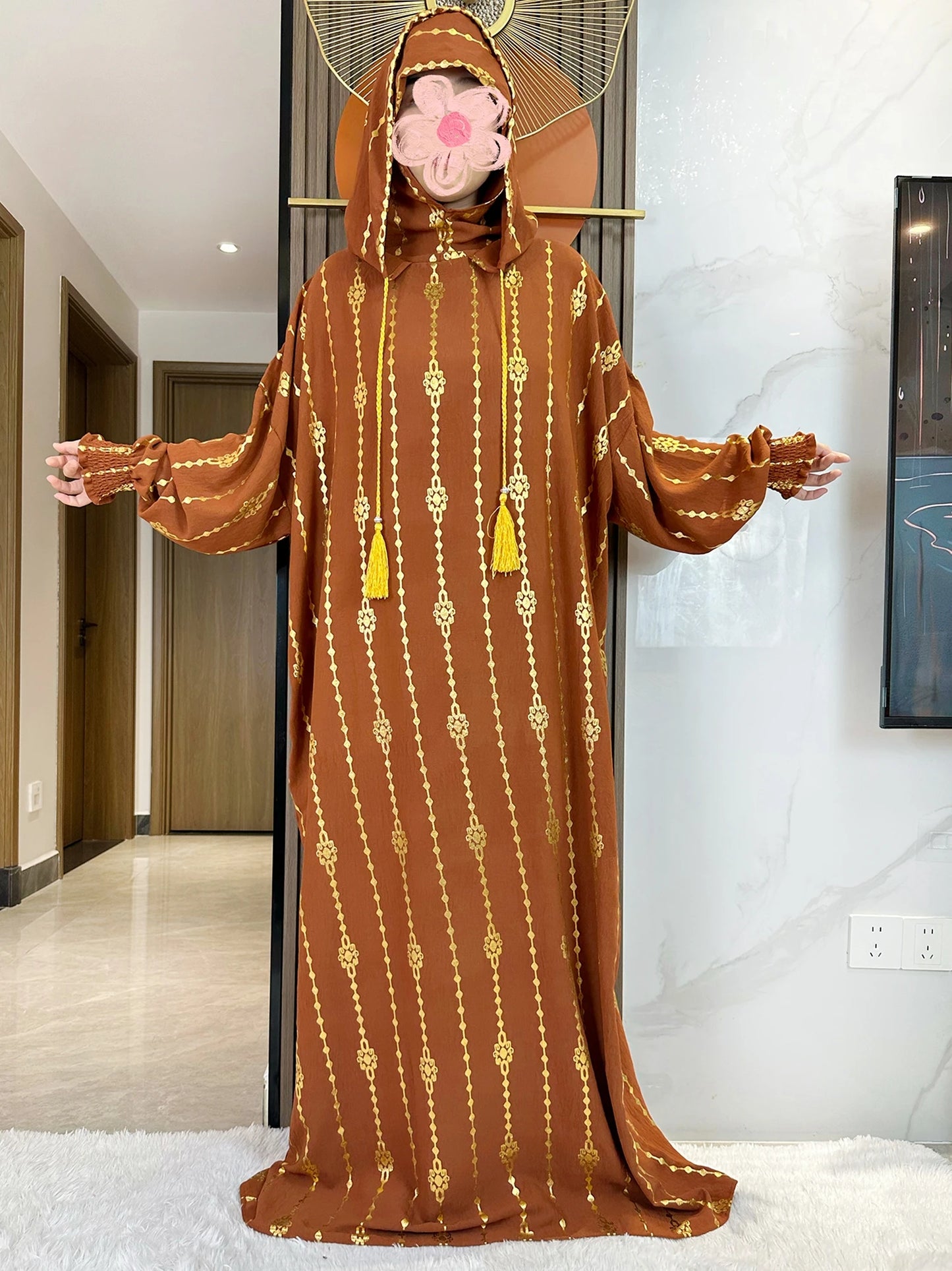 Hijra Muslim Two-Hat Abaya