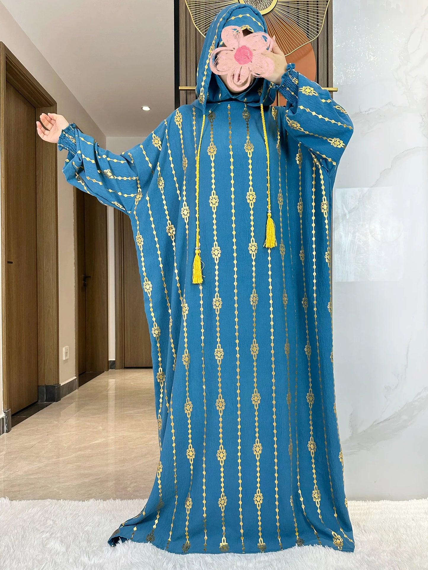 Hijra Muslim Two-Hat Abaya