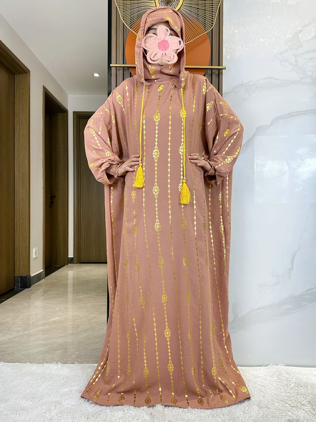 Hijra Muslim Two-Hat Abaya