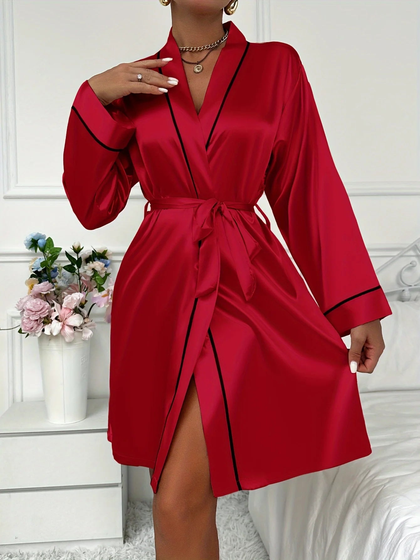 Diana Silk Belted Robe